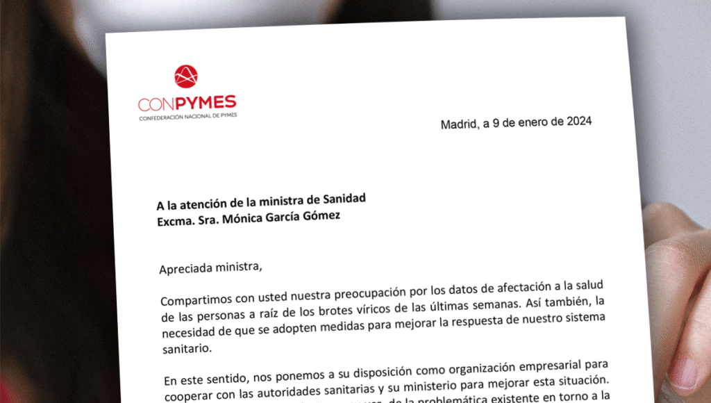 CONPYMES se ofrece al Ministerio de Sanidad para resolver la congestión sanitaria