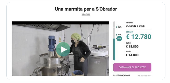 APAEMA logra una exitosa campaña de crowdfunding para su nuevo obrador con el apoyo de