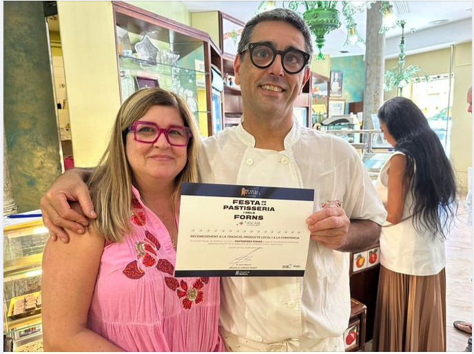 La pastisseria Can Pomar recibe un reconocimiento en la fiesta del gremio