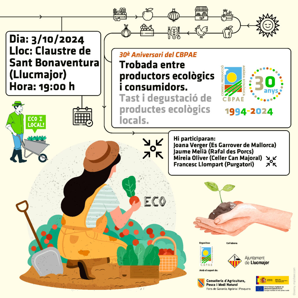 Es Garrover de Mallorca participa en el encuentro de productores ecológicos del 3 de