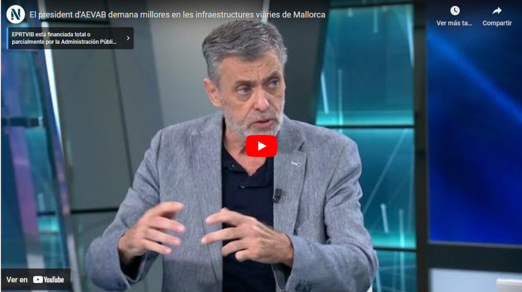 AEVAB pide en IB3 televisión más infraestructuras viarias para Mallorca