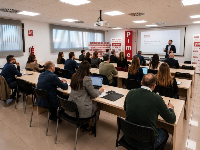 Sala de PIMEM durante una jornada de formación para empresas